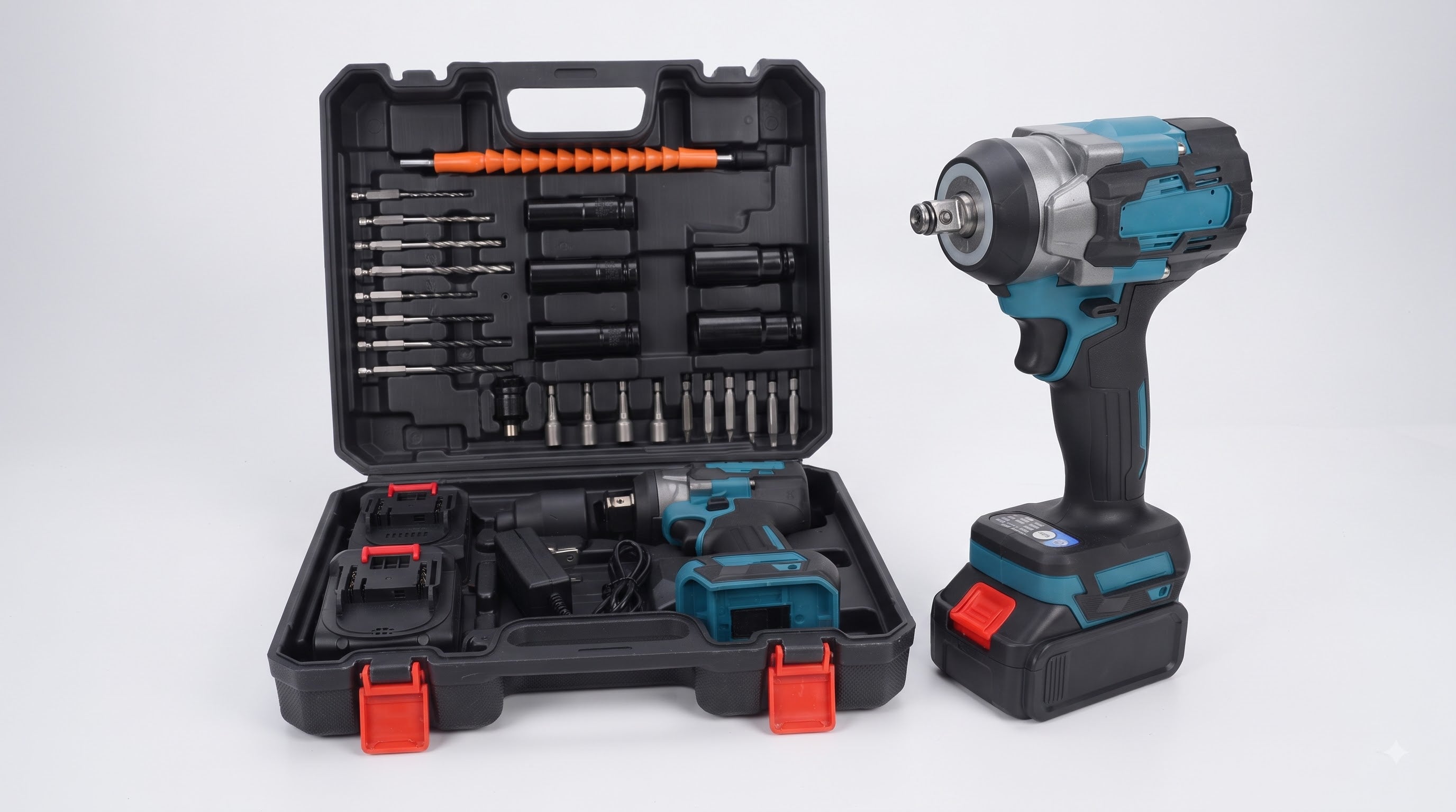21V Brushless Cordless Impact Wrench 350Nm – Lithium-Ion Power Tool Kit
