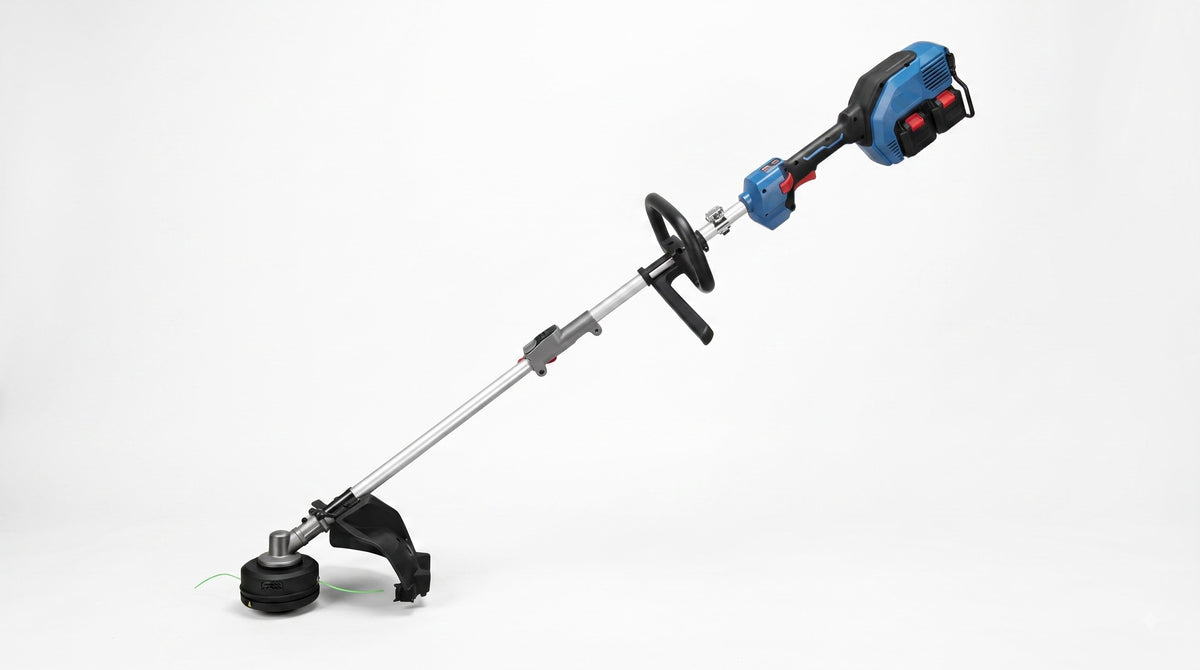 20V Cordless Brush Cutter & String Trimmer Kit with 2 Batteries