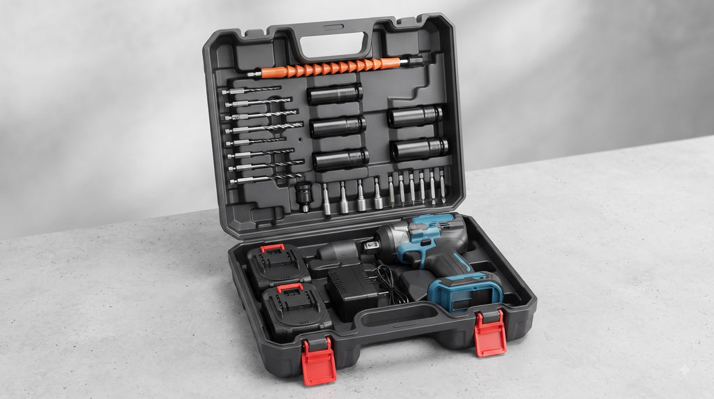 21V Brushless Cordless Impact Wrench 350Nm – Lithium-Ion Power Tool Kit